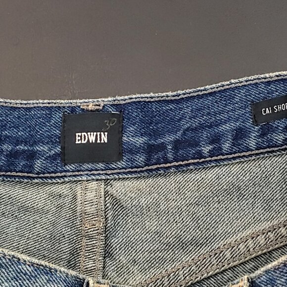 Edwin Cai Denim Cut Off Shorts Women Size 29 - Picture 4 of 6